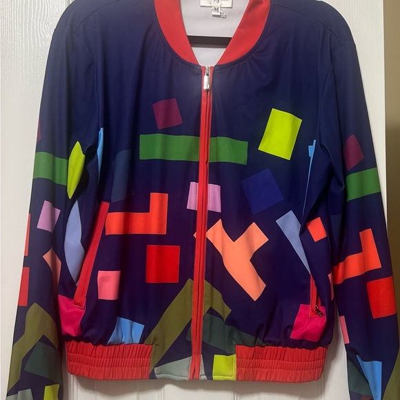 Sassy Jones Jackets & Blazers - Sassy Jones Multicolor Bomber Jacket